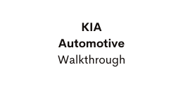 KIA Automotive Walkthrough